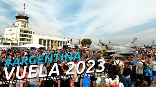 FESTIVAL AÉREO ARGENTINA VUELA 2023  BASE AÉREA DE MORÓN  BUENOS AIRES  ARGENTINA Walking 4K [upl. by Suzie]