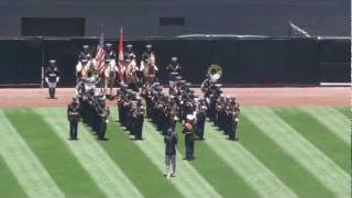 1st Marine Division Band at Petco Park [upl. by Ihana]