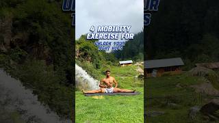 4 mobility exercises for tight or painful hips 📈 hipmobility mobility yoga athlete rehab [upl. by Obara]