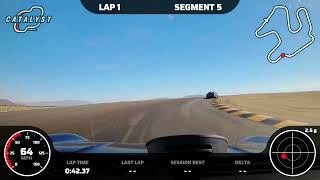 Chuckwalla CCW SS 1LE Lap with Telemetry  Chase Footage [upl. by Yrekaz392]