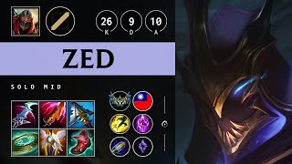 Zed Mid vs Yone Quadra Kill Legendary  TW Challenger Patch 1417 [upl. by Hose711]