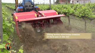 Gramegna  Spading Machine In Vineyard [upl. by Ahsed]