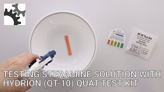 Hydrion QT10 Quat Test Kit [upl. by Im]