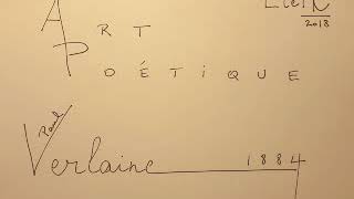 Art Poétique  Paul VERLAINE  rap [upl. by Asaeret]