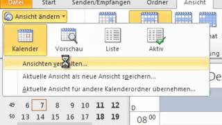 Lektion 42 Ansichten anlegen Feiertage Termine nach Ort  Meine Zeit im Griff mit Outlook [upl. by Enisamoht]