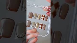 Simple and elegant short nails💅🏻Suitable for daily use✨perssonnails nails beautyArtGarden [upl. by Oflunra513]