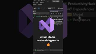 Visual Studio 2022 Productivity Hack 🔥 coding webdesign dotnet visualstudio2022 [upl. by Rhett]