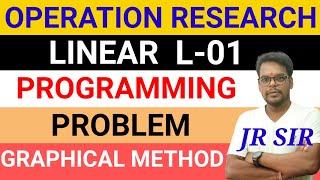 Operation Research  Linear Programming Graphical Method  Problem  BY JR SIR [upl. by Aiek494]