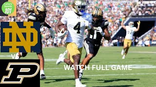 Notre Dame vs Purdue FULL GAME 2024 Week 3 College Football [upl. by Oreste451]