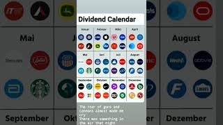 Dividend Calendar stockmarketinvestingtips Money stocks mentemillonaria ricoshumildes [upl. by Marylin]