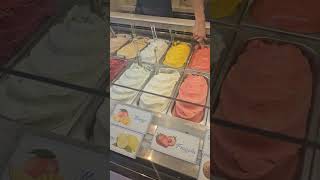 GELATO STORE In ITALY Rome italy italia gelato italyfood italytravel [upl. by Corene]