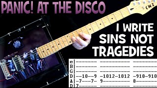 Panic At The Disco I Write Sins Not Tragedies Guitar Lesson  Guitar Tabs  Tutorial  Chords Cover [upl. by Inattyrb303]