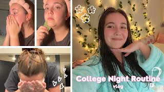 GRWM for bed 😴🎀  college freshman night routine [upl. by Redle478]