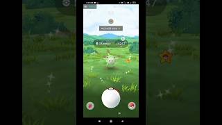 catch shiny ✨mankey in pokemongopokemon [upl. by Enaxor]