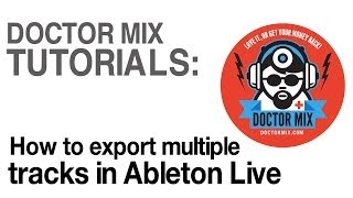 How to export tracks in Ableton [upl. by Blakelee650]