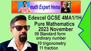 how to do Edexcel pure maths 2023november 4MA11H qua09 1011Standard form trig math expert hema [upl. by Woodcock]