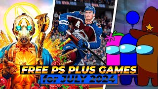 🎮 Free PS Plus Games for July 2024 Borderlands 3 NHL 24 and Among Us [upl. by Lanevuj]