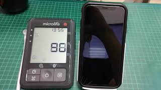 Measurement amp Data Transfer Microlife B6 Connect amp Microlife Connected Health App iOS [upl. by Shepley]