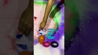 Letter E shape Balloon popping reverse ASMR balloon poppingballon satisfying [upl. by Ehsom]