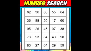 🔎 Ace the test and prove youre among the top 7 mentally sharp 427 【NumberSearch】 [upl. by Burn]