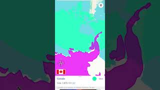 Canada vs Antarctica world size comparison geography comperison song geography world shorts [upl. by Lias]