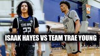 Isaak Hayes Goes Off in AAU Debut Playing Up Texas Impact vs Team Trae Young WARB4THESTORM [upl. by Ruon981]