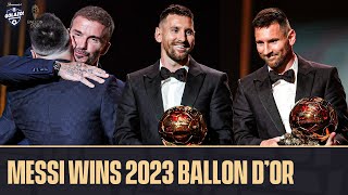 LIONEL MESSI WINS HIS 8TH BALLON D’OR 🐐  CBS Sports Golazo [upl. by Kciderf]