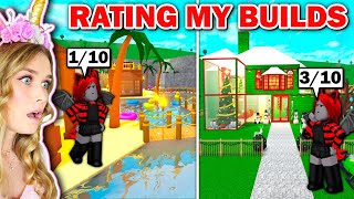 Moody Rates My OLD Bloxburg Builds Roblox [upl. by Malachy693]