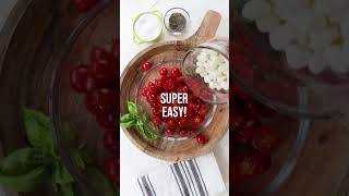 Caprese Salad with Cherry Tomatoes Shorts  EASY HEALTHY Salad Recipe [upl. by Aicirtak187]