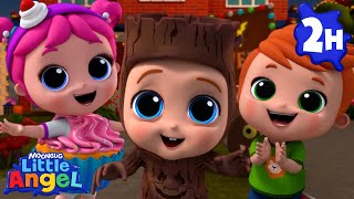 Halloween Costume Party 👻🥸🎃 Little Angel Fun Cartoons  Moonbug Kids Cartoon Adventure [upl. by Dhu]