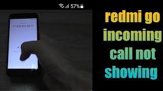 redmi go incoming call not displaying  redmi go call not showing [upl. by Aggy]