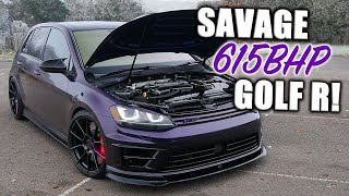 This 615BHP MK7 Golf R is SAVAGELY FAST [upl. by Becki239]