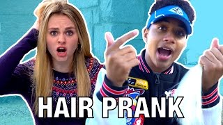 IVEYS SURPRISE HAIRCUT PRANK ft Justin [upl. by Feodora713]