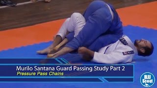 BJJ Scout Murilo Santana Passing Study Part 2  Pressure Pass Chains [upl. by Amalbergas]