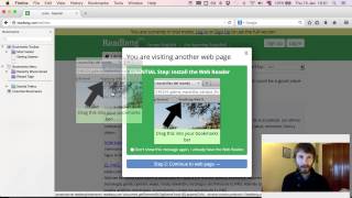 Readlang Web Reader Bookmarklet in Firefox [upl. by Lody929]