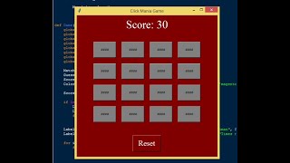 Click Mania Game using Tkinter in Python [upl. by Annawt]