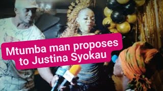 💝💝MTUMBA MAN PROPOSES TO JUSTINA SYOKAU love wins [upl. by Notlew869]