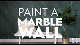 DIY Marble Wall Treatment [upl. by Salbu]