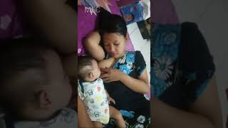 Daily vlog mother and children । how to breastfeeding baby [upl. by Yelkao191]