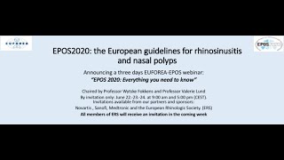 ERS Webinar Series EPOS 2020Euforea Webinar Session 1 June 22 Morning [upl. by Eiramnaej]