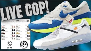 LIVE COP  SNKRS SHOCKDROP AIR MAX 1 ‘AIR MAX DAY’ amp GOAT RELEASING GRAILS FOR AIR MAX DAY [upl. by Aenehs]