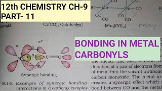 12th Chemistry Ch9Part11Bonding in Metal CarbonylsStudy with Farru [upl. by Aremmat]