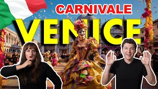 We Went to Italys OLDEST Festival 🇮🇹  Carnival of Venice Opening 2024  Venice Tour [upl. by Aisan]