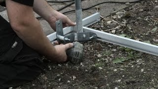 Fitting Aluminium Base Rails to Polytunnel [upl. by Ruffo]