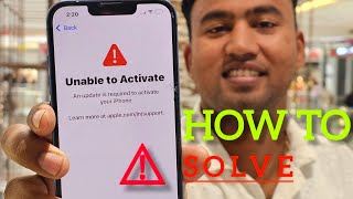 Unable to Activate iphone problem  iphone not activate problem [upl. by Aenet255]