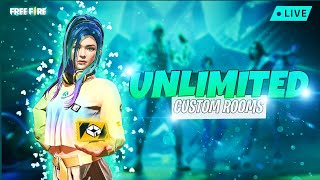 4 vs 4 UNLIMITED CUSTOM 💯😎  ONLY CUSTOM TODAY🔥 noor56 livestream girlgamer freefiremax live [upl. by Ayrad]