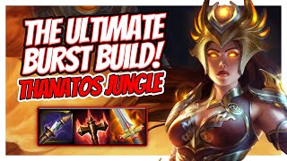 FULL POWER ONE SHOT THANATOS BUILD  Smite Season 9 Thanatos jungle ranked [upl. by Gib479]