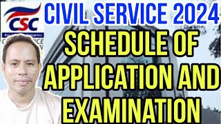 ✅CIVIL SERVICE OFFICIAL APPLICATION AND EXAMINATION SCHEDULE 2024 BATCH 2 [upl. by Meletius583]