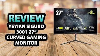 YEYIAN Sigurd 3001 27quot Curved Gaming Monitor ✅ Review [upl. by Cheadle]