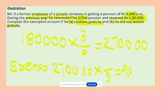 INCOME FROM SALARY retainment benefits commuted pension encashment of earned leave VRS benefits [upl. by Bennir985]